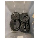 Volleyball Net System with 4 Weight Discs - Portable Outdoor Set