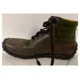 Cole Haan G Series Boots - Size 9.5 M - Brown Leather & Olive Green Collar