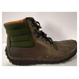 Cole Haan G Series Boots - Size 9.5 M - Brown Leather & Olive Green Collar