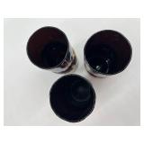 Esteban Prieto Signed Vintage Studio Art Glass Tumblers (Lot of 3)