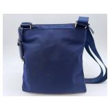 TUMI Crossbody Bag - Navy Blue Nylon with Gold Hardware