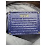 TUMI Crossbody Bag - Navy Blue Nylon with Gold Hardware