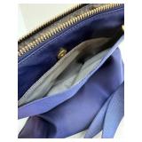 TUMI Crossbody Bag - Navy Blue Nylon with Gold Hardware