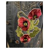 Zadig & Voltaire and Bagatelle Denim Jackets with Floral Embroidery & Butterflies, Unbranded Vest