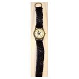 Disney Mickey Mouse Watch - Japan Movement, Gold Tone Case