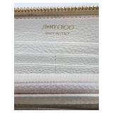 Jimmy Choo Zip-Around Wallet - Cream Pebbled Leather - Made in Italy