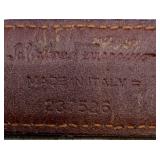 Ferragamo Gancini Leather Belt - Brown, Made in Italy