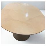 Karl Springer Knife Edge Goat Skin Dining Table - Freeform Inlay Goatskin Parchment