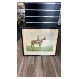 1929 man o war lithograph by j. martin