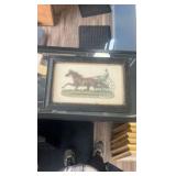 late 1800s horse racing lithograph