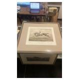 1892 sir Hugo horse racing etching