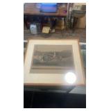 late 1800s Emilius horse racing etching