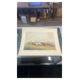 horse racing lithograph