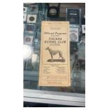 1927 Tijuana kennel club racing program