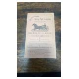 1891 minnehaha driving park association Minneapolis Minnesota race program