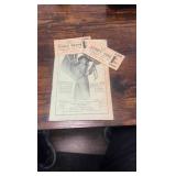 1912 Lake Erie trotting circuit race program and tickets