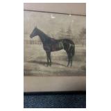 1918 roamer horse lithograph