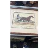 horse racing lithograph