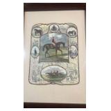 vintage horse lithograph