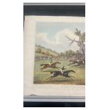 late 1800s horse racing lithograph