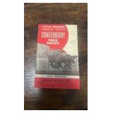 1941-1943 Canterbury park race programs
