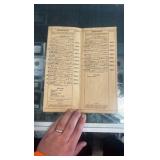 1933 horse racing program