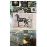 antique dan patch post card and envelope