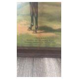 early 1900s inferno racing horse lithograph