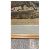 late 1800s horse racing lithograph