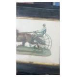 late 1800s horse racing lithograph