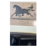 1874 SMUGGLER horse racing etching
