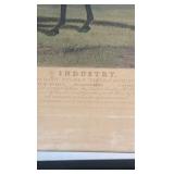 1838 INDUSTRY horse racing etching