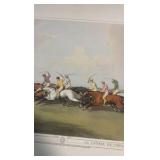 horse racing lithograph