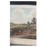 late 1800s horse racing lithograph