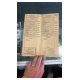 1933 horse racing program