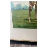 1929 man o war lithograph by j. martin