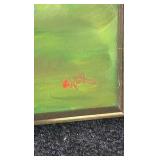 Kevin a Williams horse racing oil painting