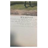 late 1800s memnon horse racing etching