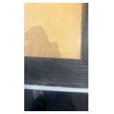 horse racing painting on plywood