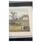 late 1800s horse racing lithograph