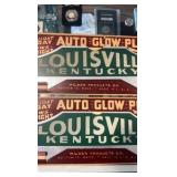 1940s Louisville Kentucky license plate toppers new old stock