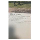 late 1800s memnon horse racing etching