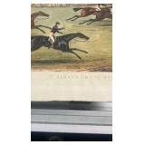 late 1800s horse racing lithograph