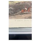 late 1800s horse racing lithograph