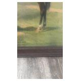 early 1900s inferno racing horse lithograph