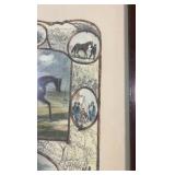 vintage horse lithograph