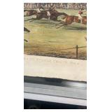 late 1800s horse racing lithograph