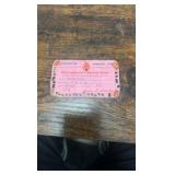 1938-1940 Pinkerton national detective agency employee I.d. cards for famous race tracks