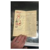 1951 Saratoga race program