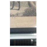 mid 1800s Monmouth eclipse etching